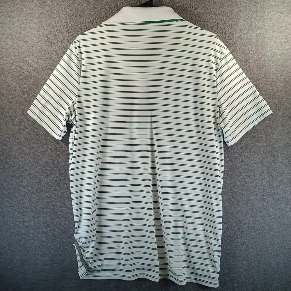 Ralph Lauren RLX Polo Shirt Mens M Whistling Straits Golf Green Striped